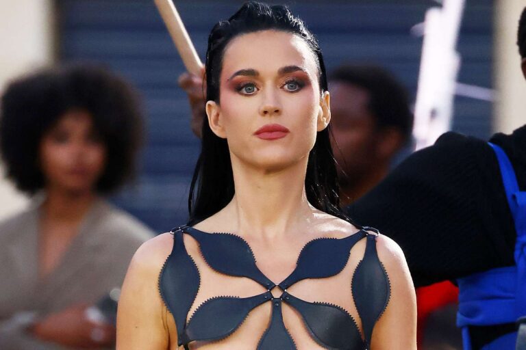 Katy Perry wears a Barely There Naked Dress at Vogue World: Paris