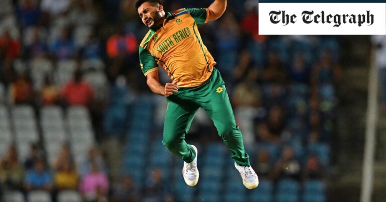 South Africa crushes Afghanistan in World Cup T20 semi-final