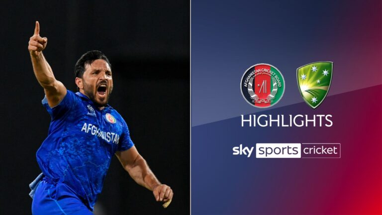 T20 World Cup Highlights: Afghanistan vs Australia | Cricket News – Sky Sports