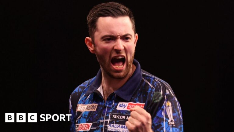 World Matchplay Darts: Luke Humphries advances but Gerwyn Price loses
