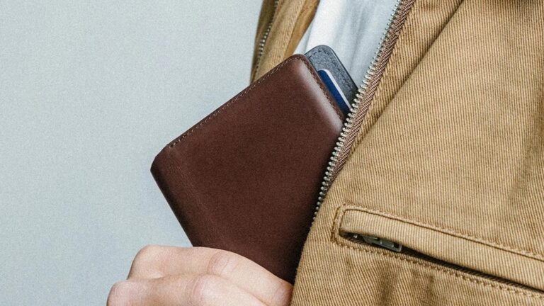 Nomad Passport Wallet travel passport holder has a dedicated slot