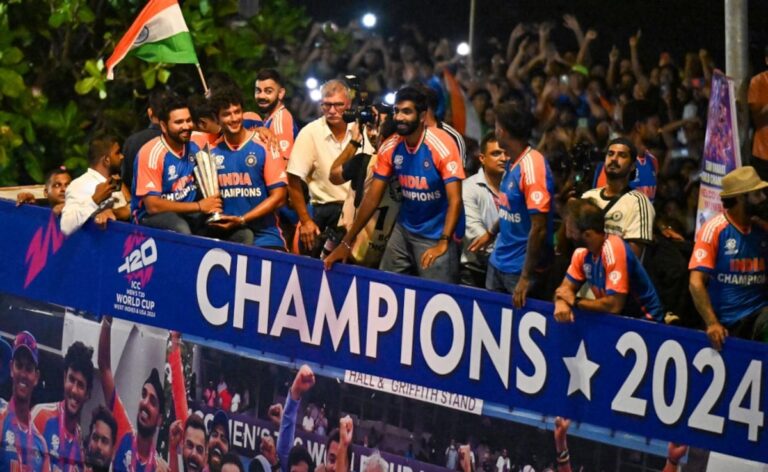 Indian team T20 World Cup 2024 victory celebrations live: Rohit Sharma and others’ victory parade ends, celebrations continue