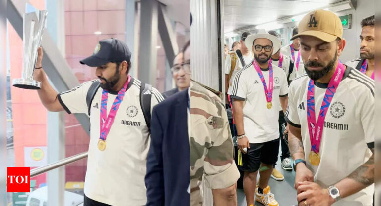 T20 World Champions India return home LIVE UPDATES: India return home with T20 World Cup trophy, Rohit Sharma, Suryakumar Yadav join Bangla celebrations